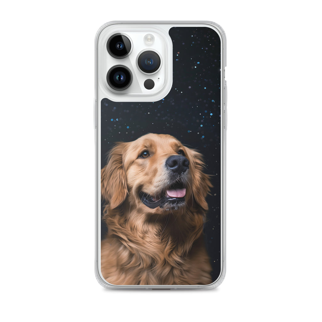 Golden Retriever Starry Night Clear Case for iPhone®