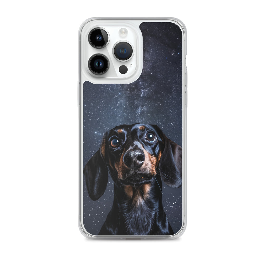 Dachshund Starry Night Clear Case for iPhone®