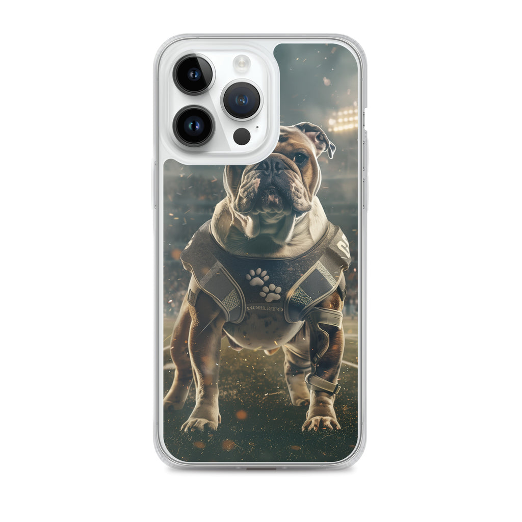 Bulldog Football-Themed Clear Case for iPhone®