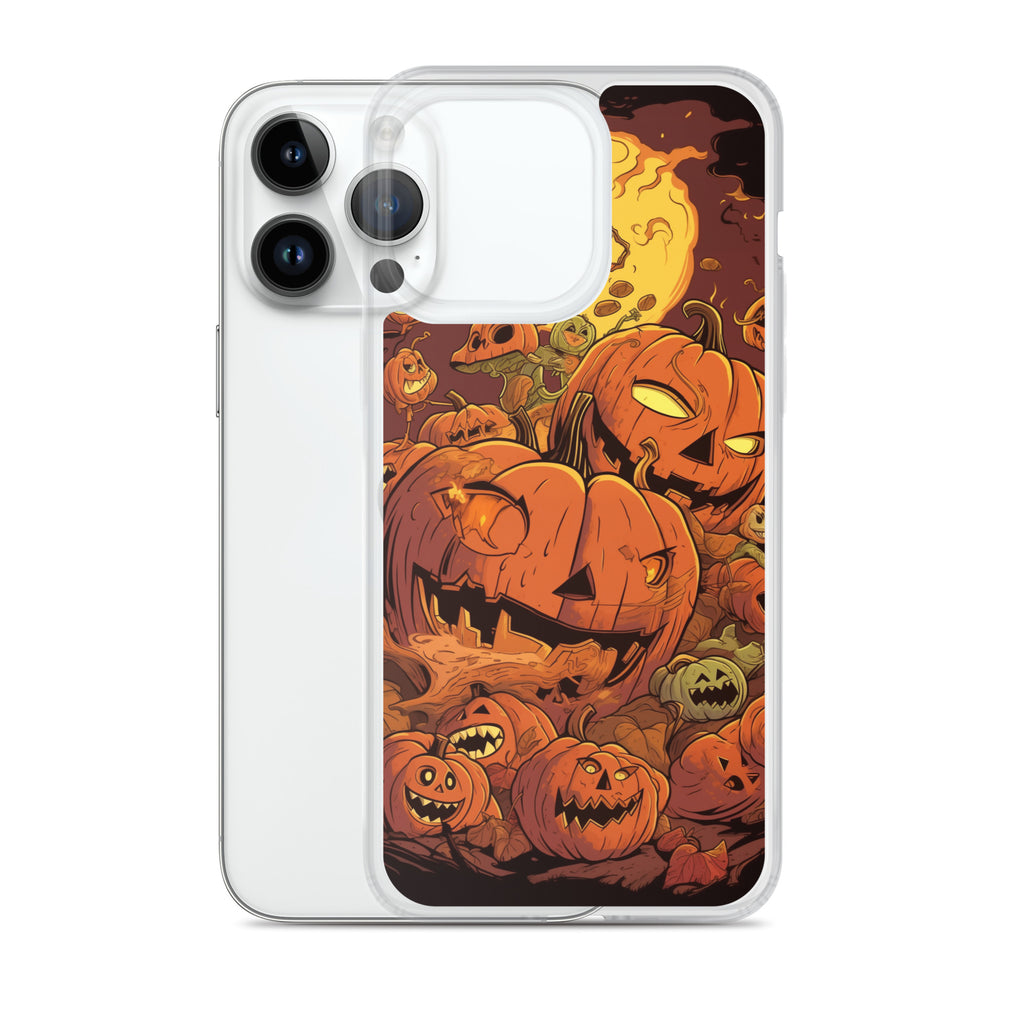 Halloween Pumpkin D Clear Case for iPhone