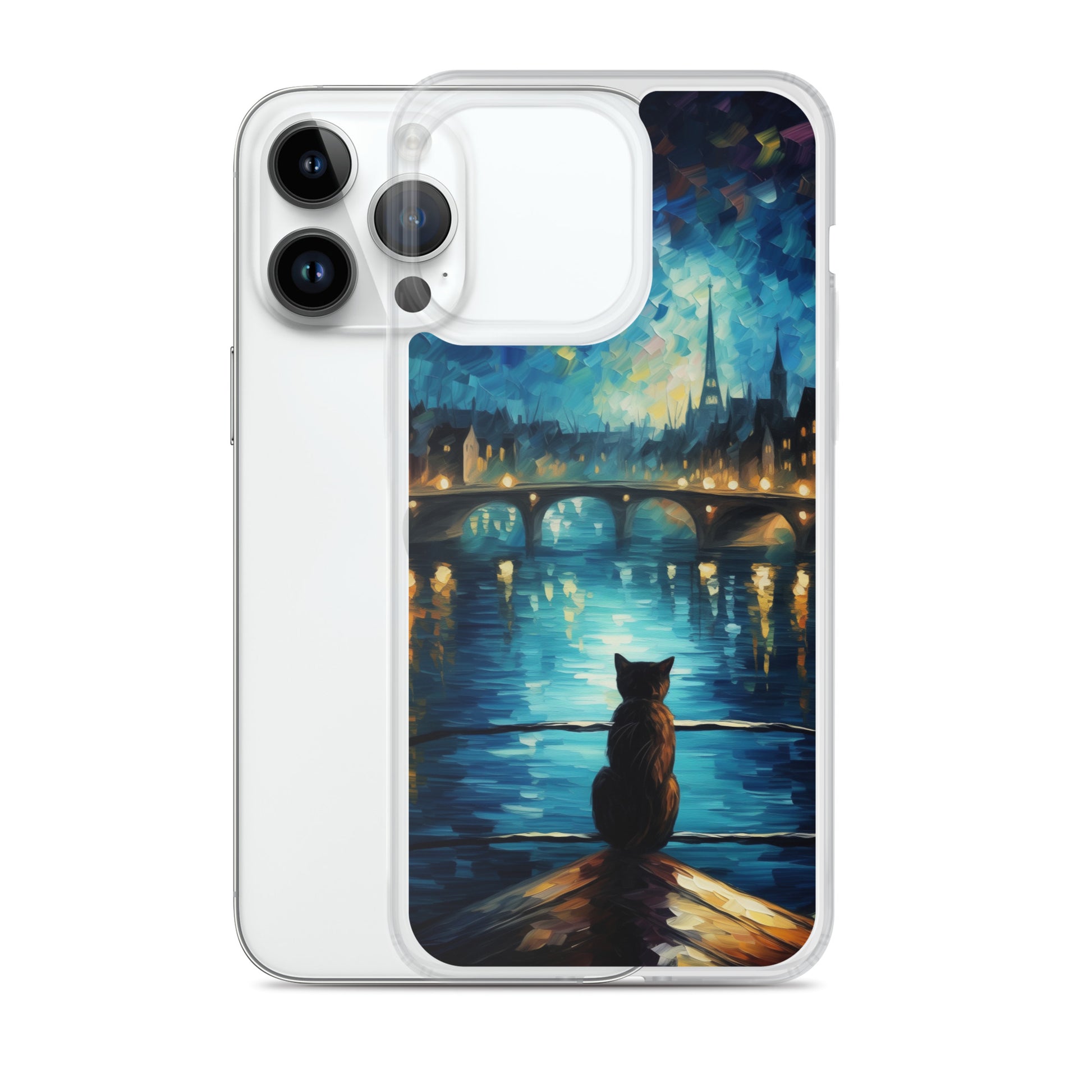 River Cat B Clear Case for iPhone