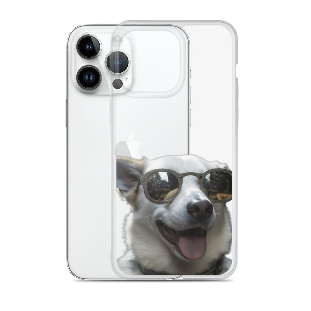 Glasses dog A clear case for iphone