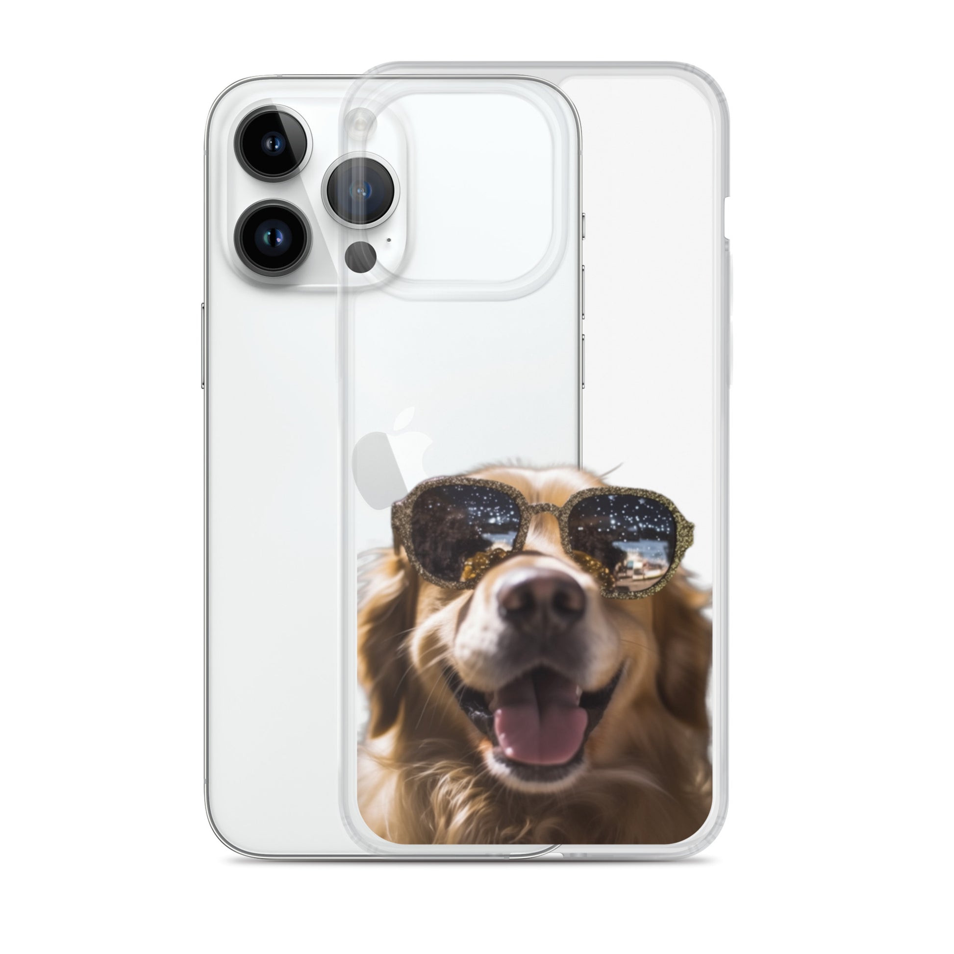 Glasses Dog C Clear Case for iPhone