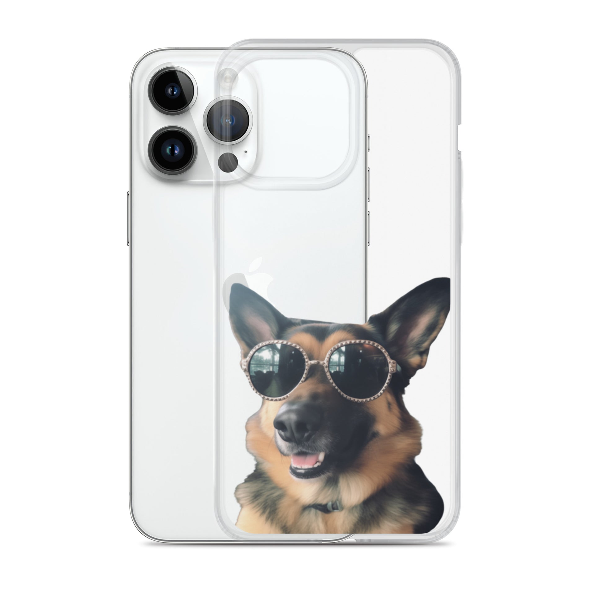 Glasses Dog D Clear Case for iPhone