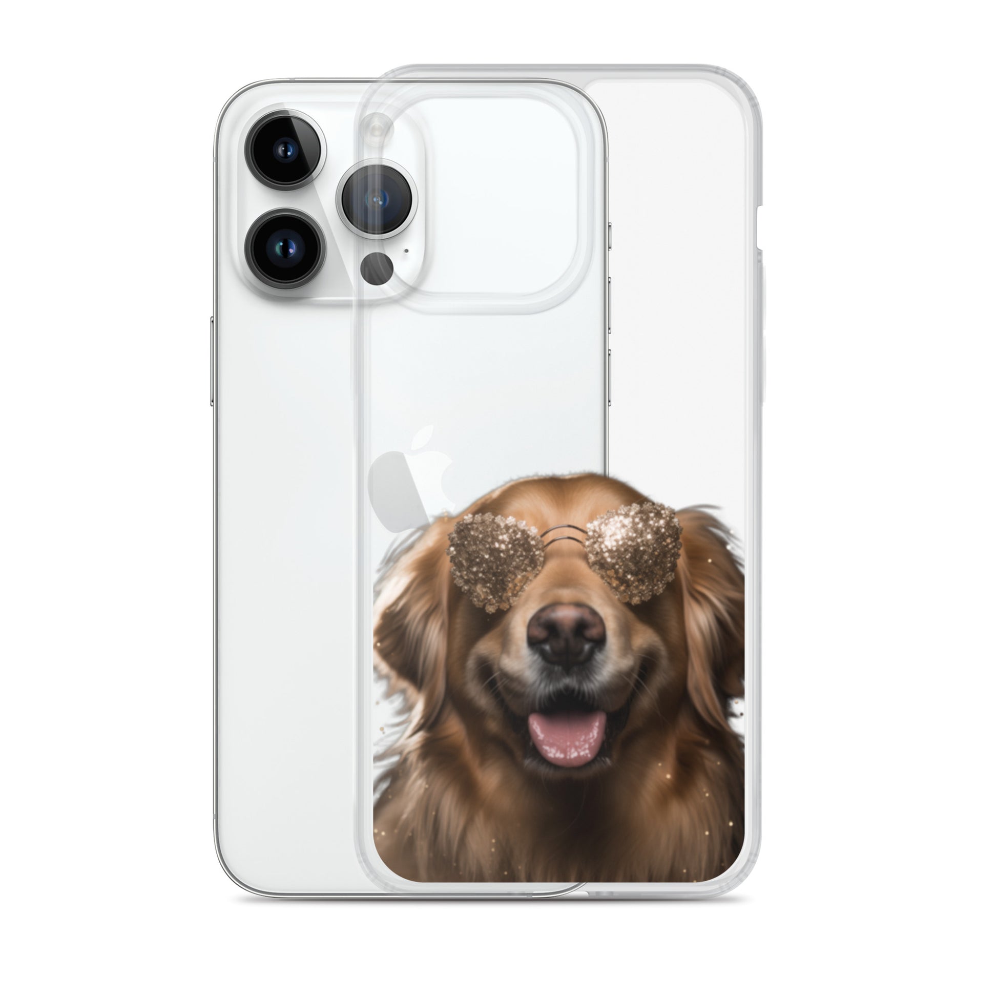 Glasses Dog G Clear Case for iPhone