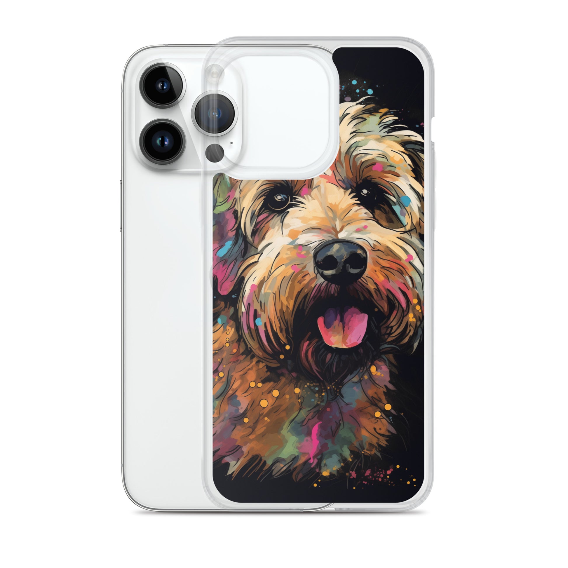 Van Gogh Style Dog A Clear Case for iPhone