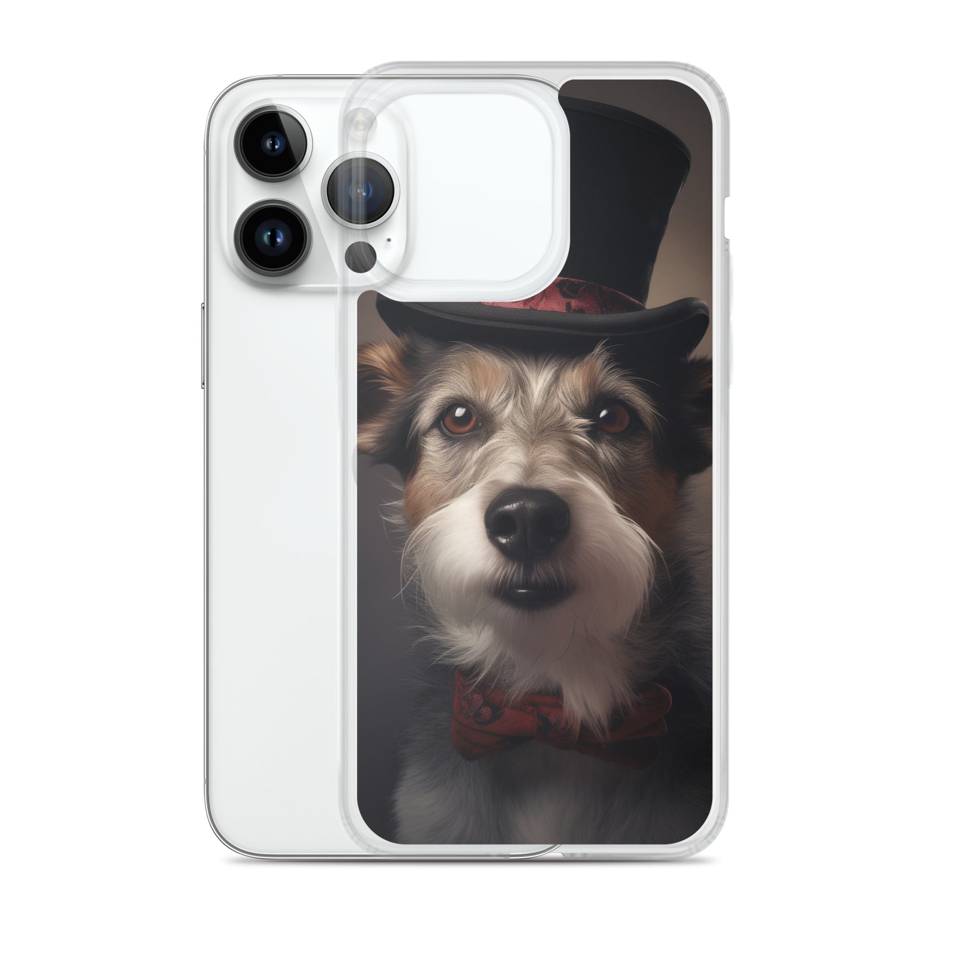 Top Hat Dog E Clear Case for iPhone