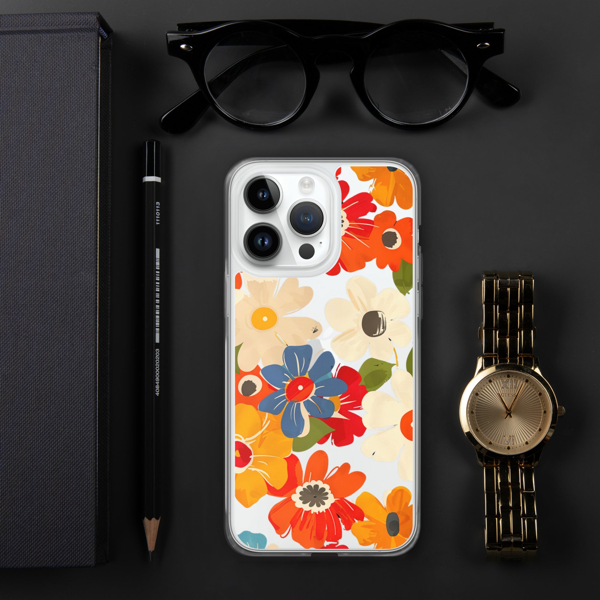 Floral Symphony B Clear Case for iPhone®