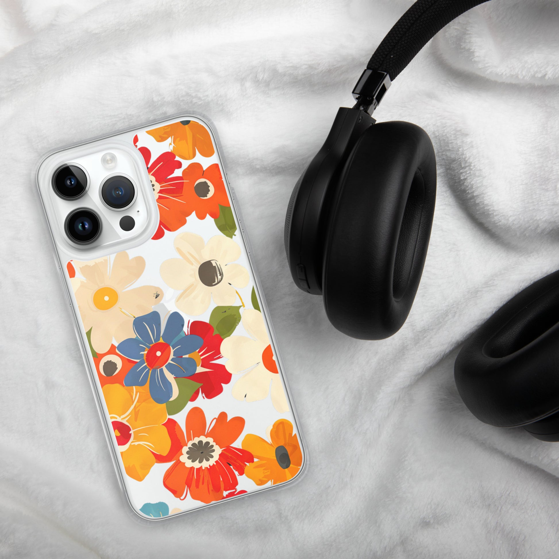Floral Symphony B Clear Case for iPhone®