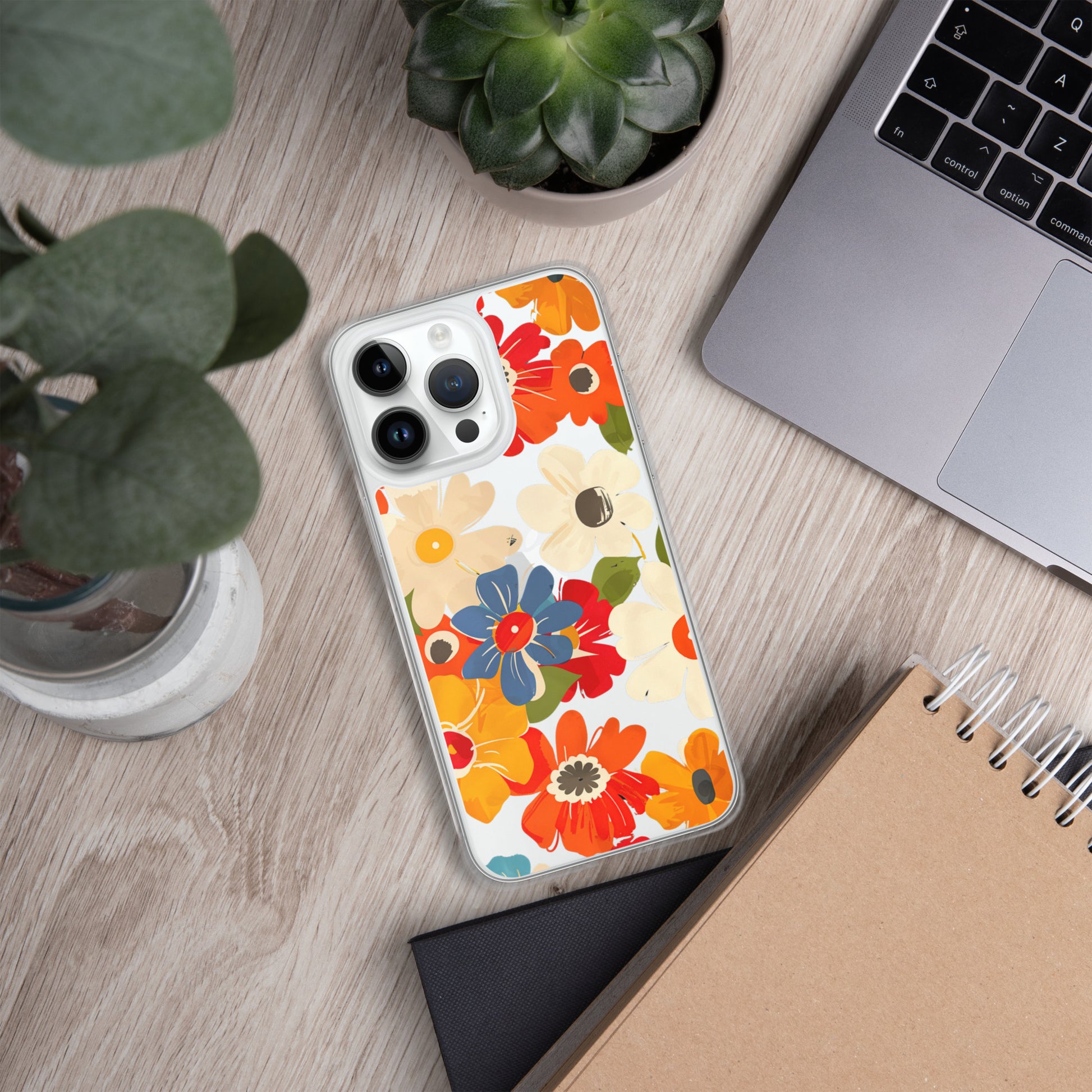 Floral Symphony B Clear Case for iPhone®