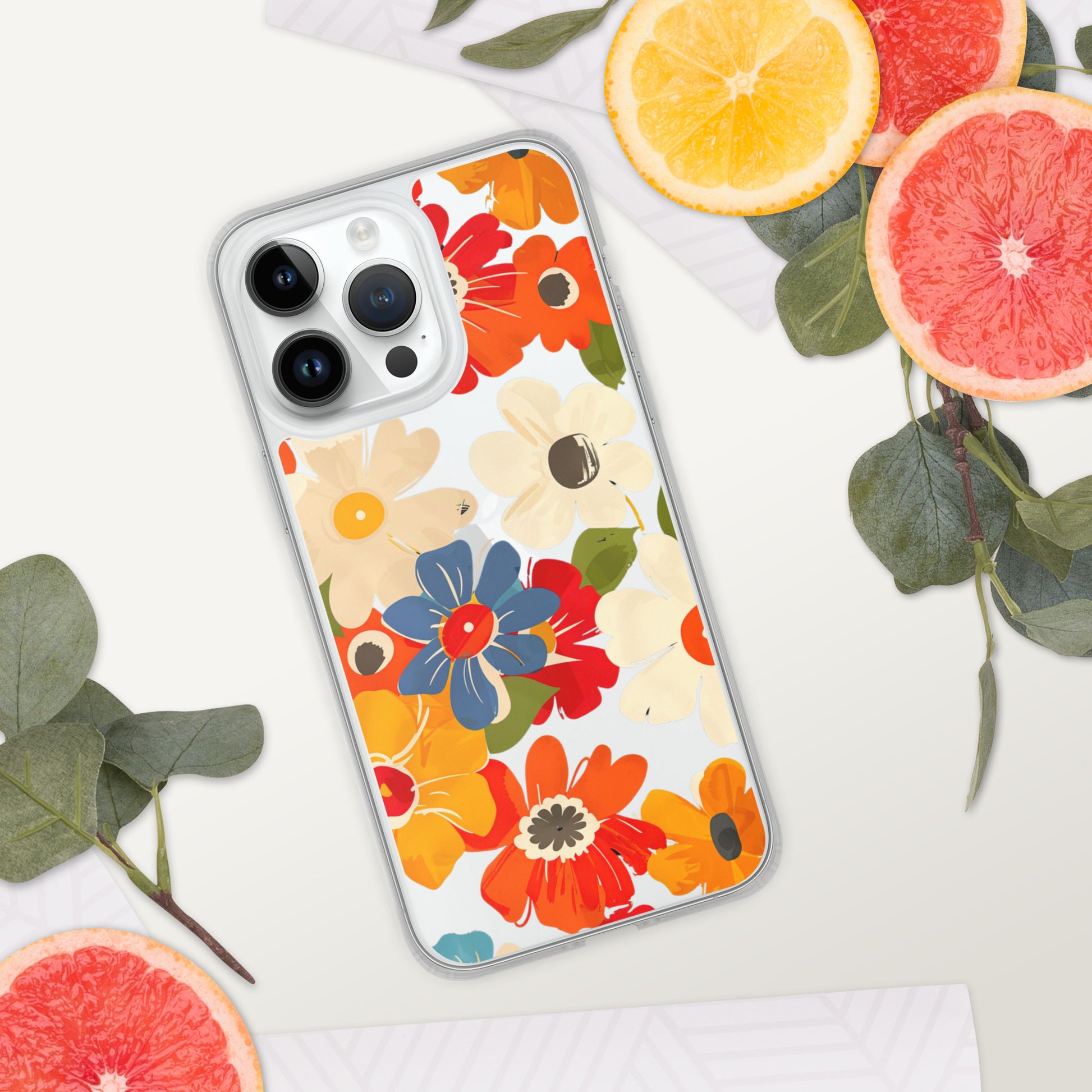 Floral Symphony B Clear Case for iPhone®