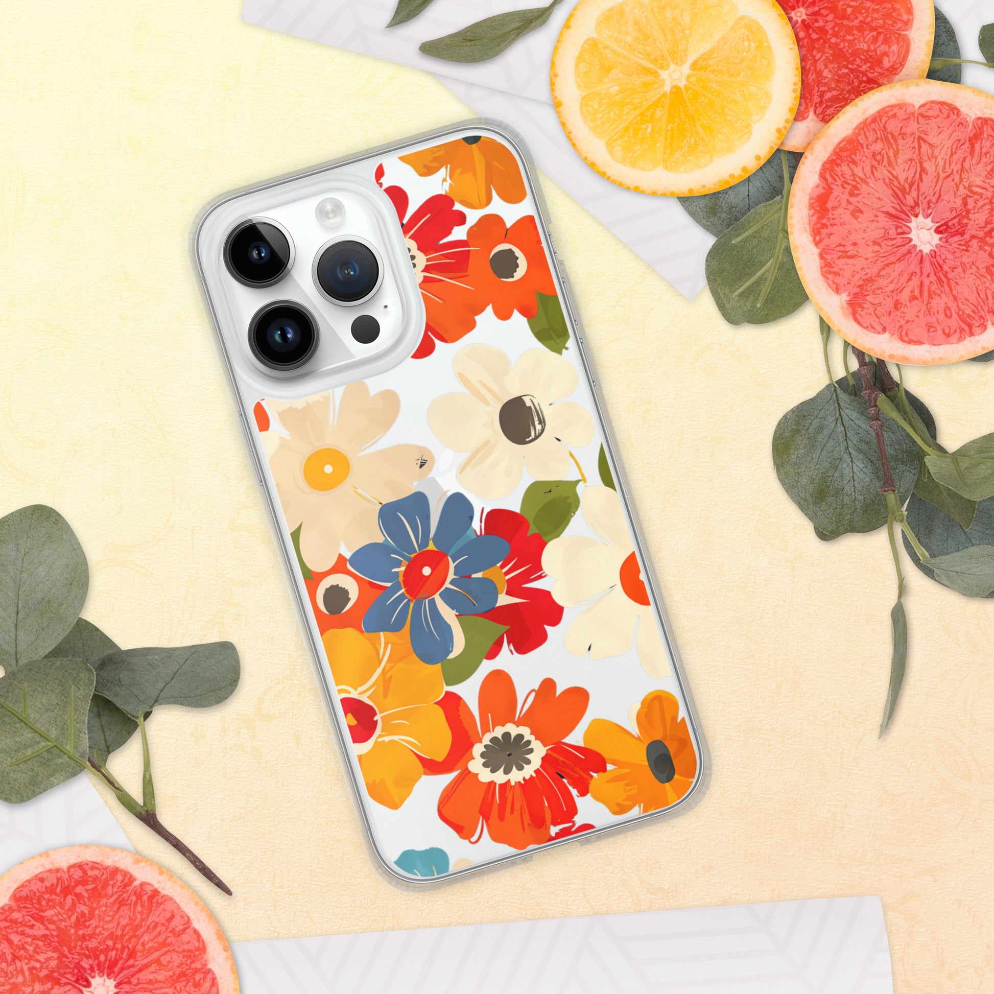 Floral Symphony B Clear Case for iPhone®