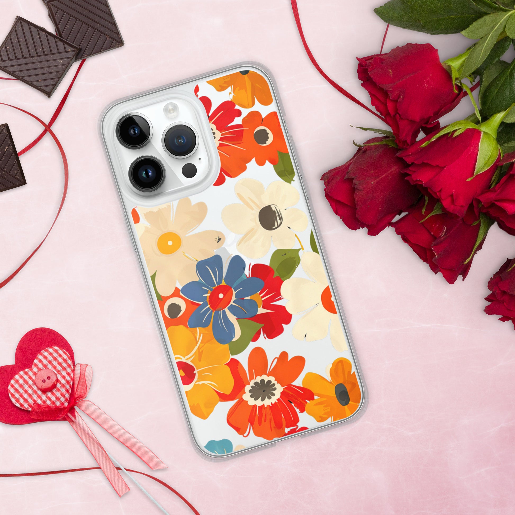 Floral Symphony B Clear Case for iPhone®