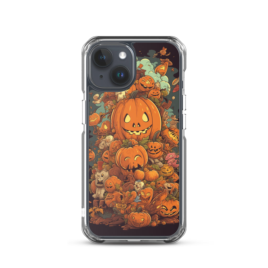 Halloween Pumpkin A Clear Case for iPhone