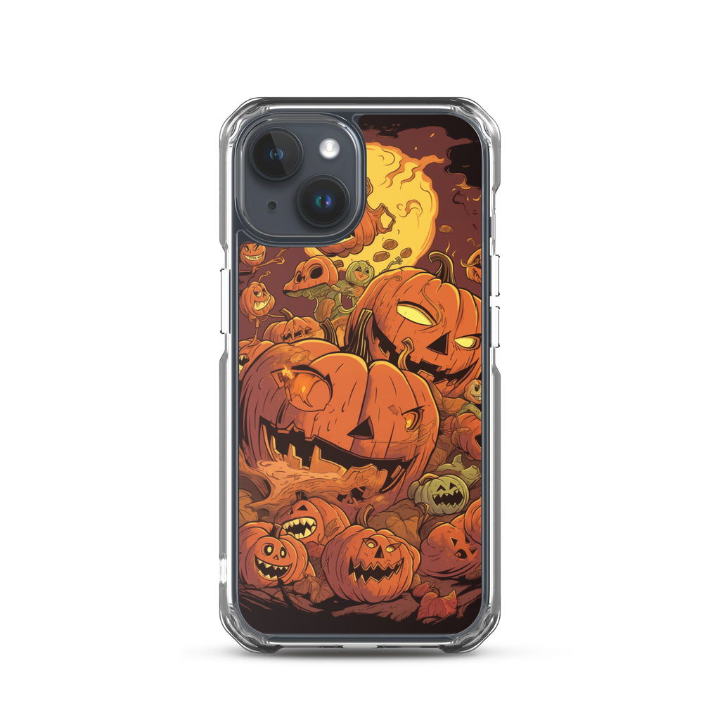 Halloween Pumpkin D Clear Case for iPhone