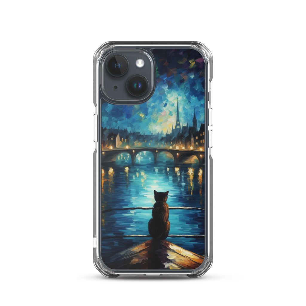 River Cat B Clear Case for iPhone