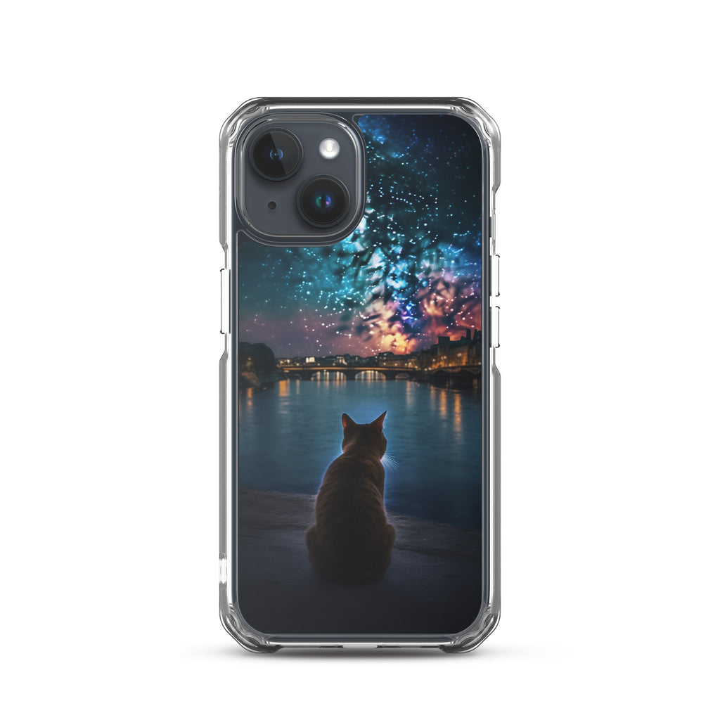 Starry Cat C Clear Case for iPhone