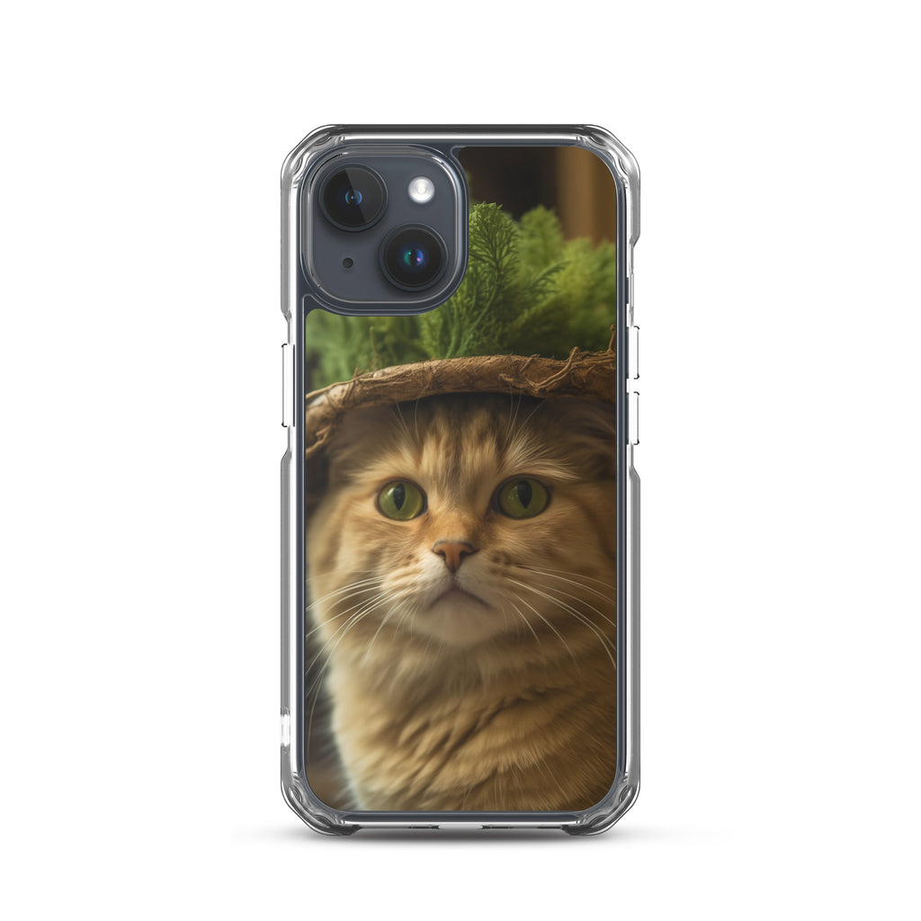 Cat Hat D Clear Case for iPhone