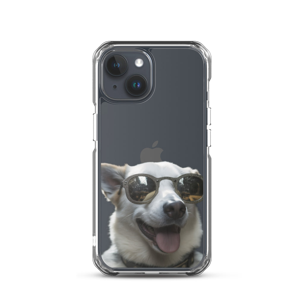 Glasses dog A clear case for iphone