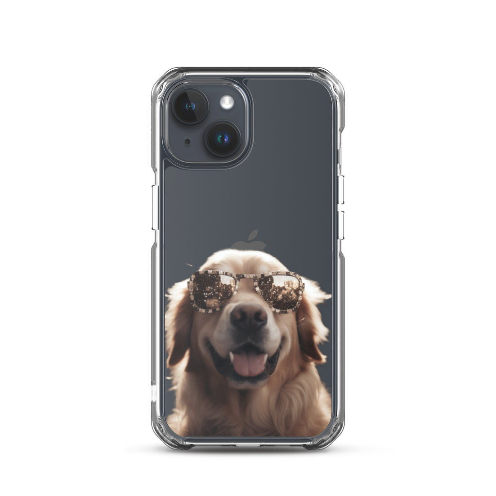 Glasses Dog K Clear Case for iPhone