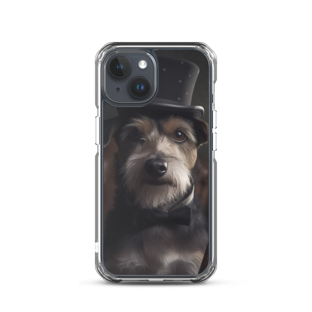 Top Hat Dog C Clear Case for iPhone