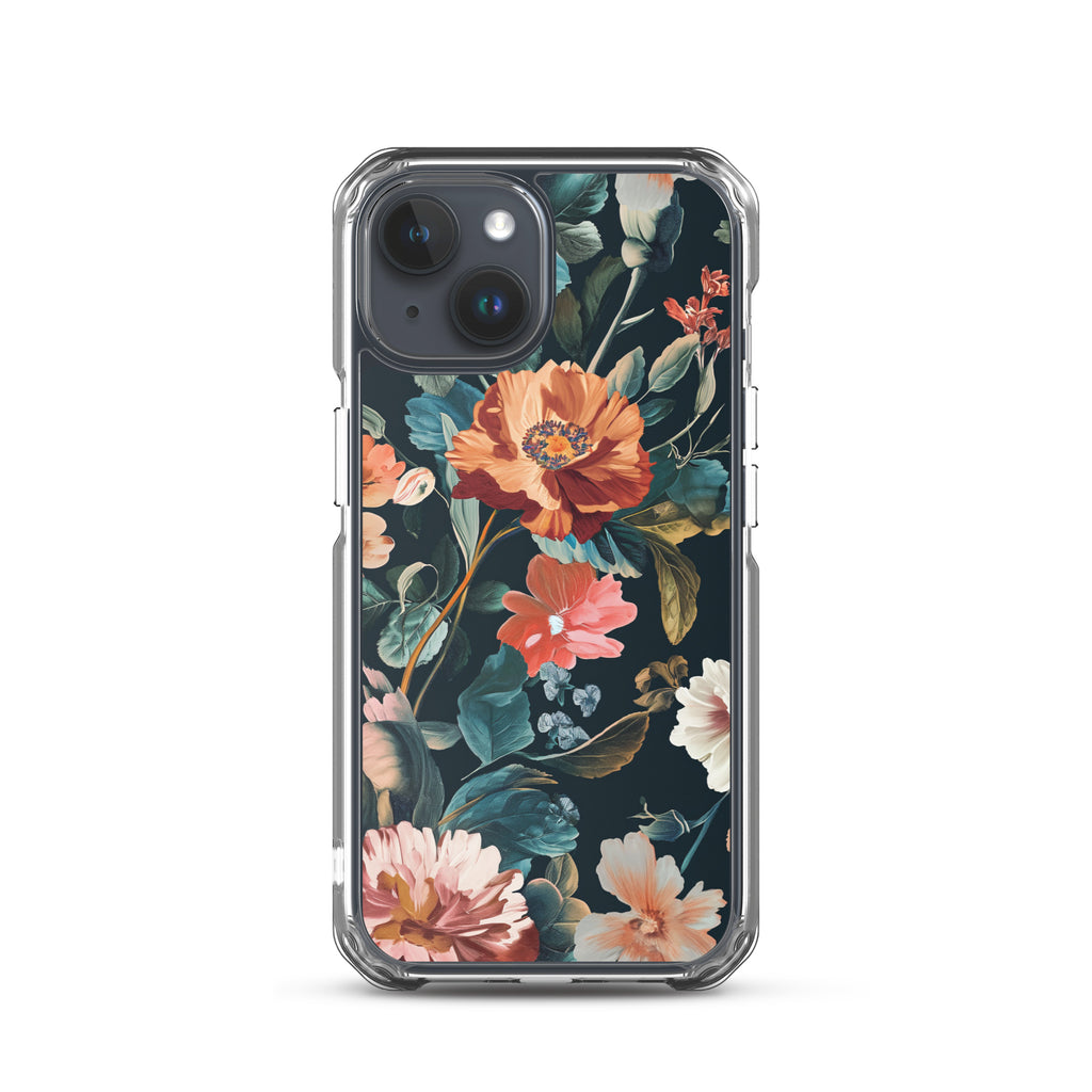 Flower Golden Clear Case for iPhone®