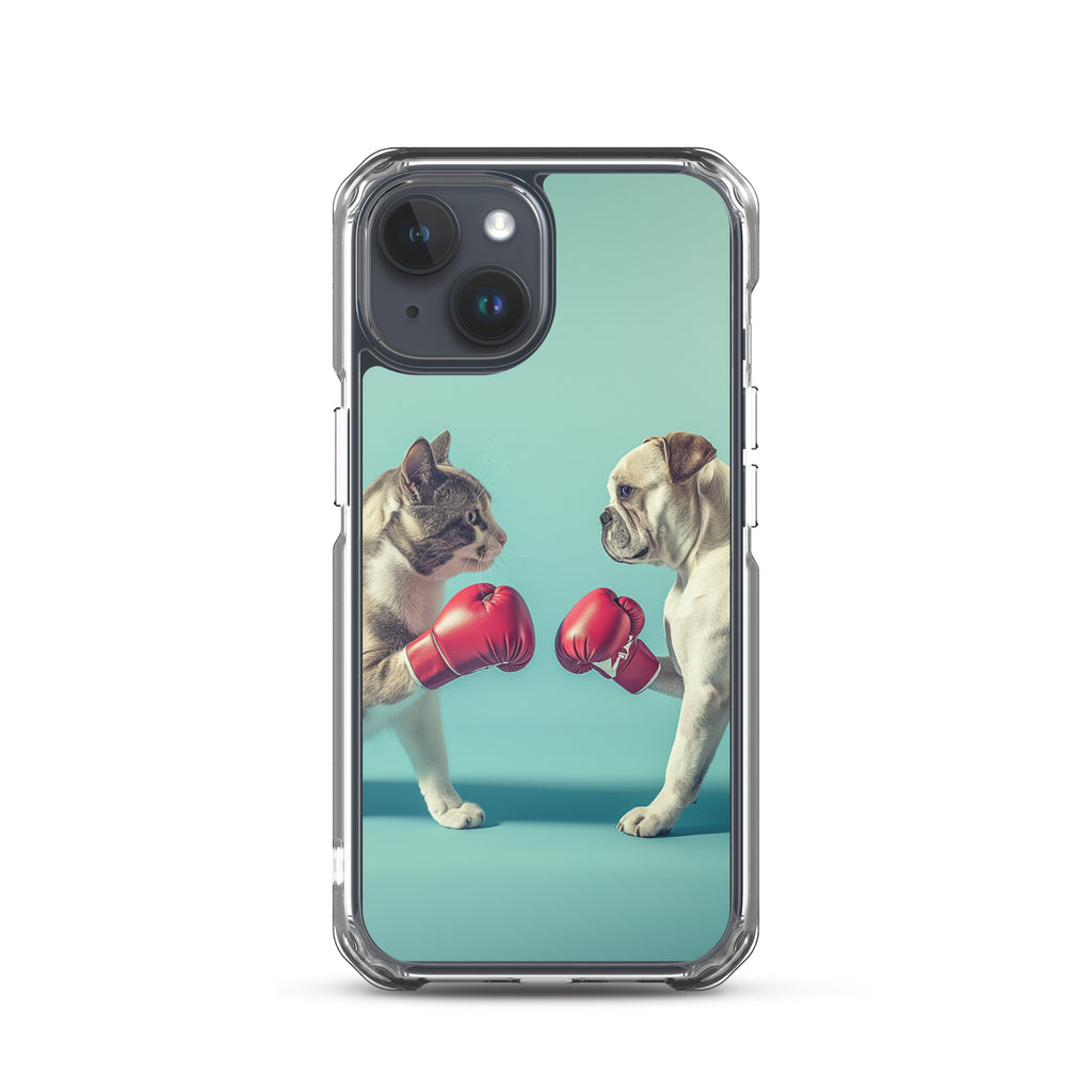 Boxing Dog n Cat C Clear Case for iPhone®