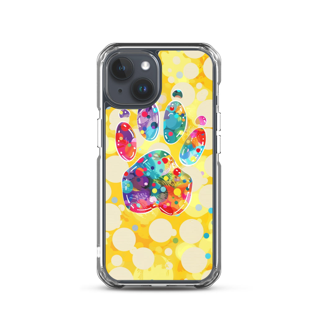 Artistic PawPrints Borealis Clear Case for iPhone®