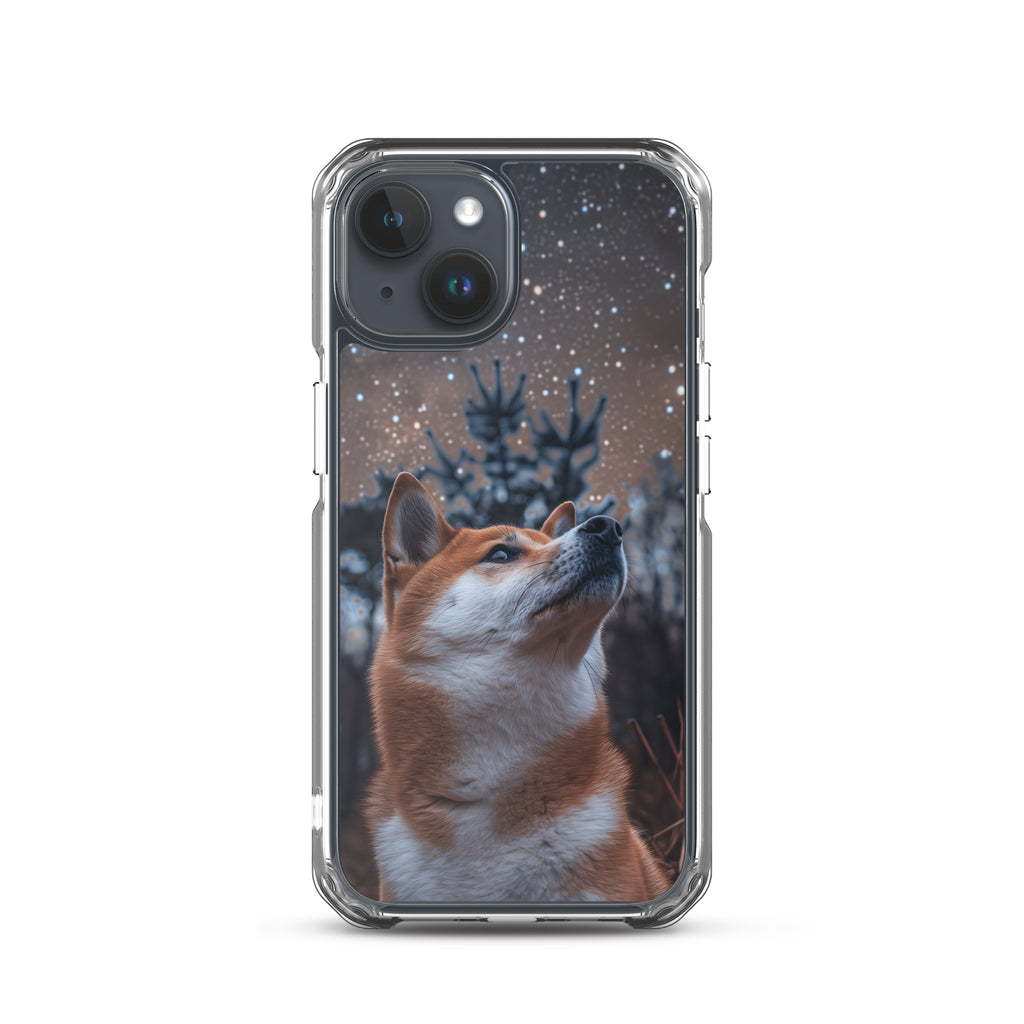 Shiba Inu Starry Night Clear Case for iPhone®