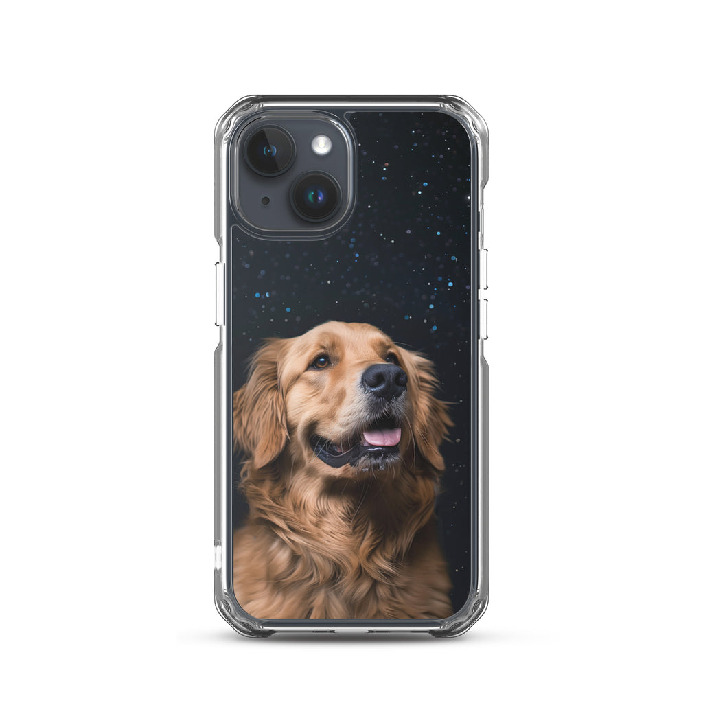 Golden Retriever Starry Night Clear Case for iPhone®