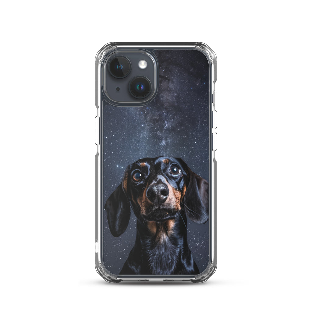 Dachshund Starry Night Clear Case for iPhone®