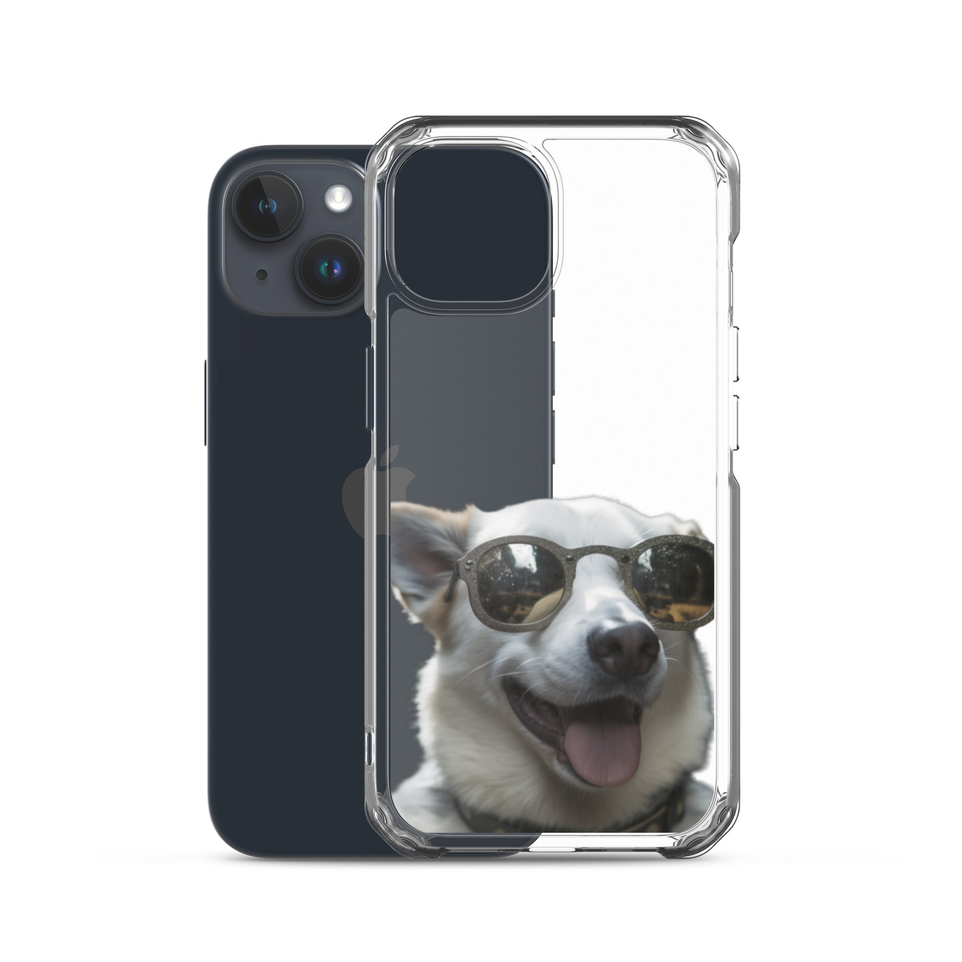 Glasses dog A clear case for iphone
