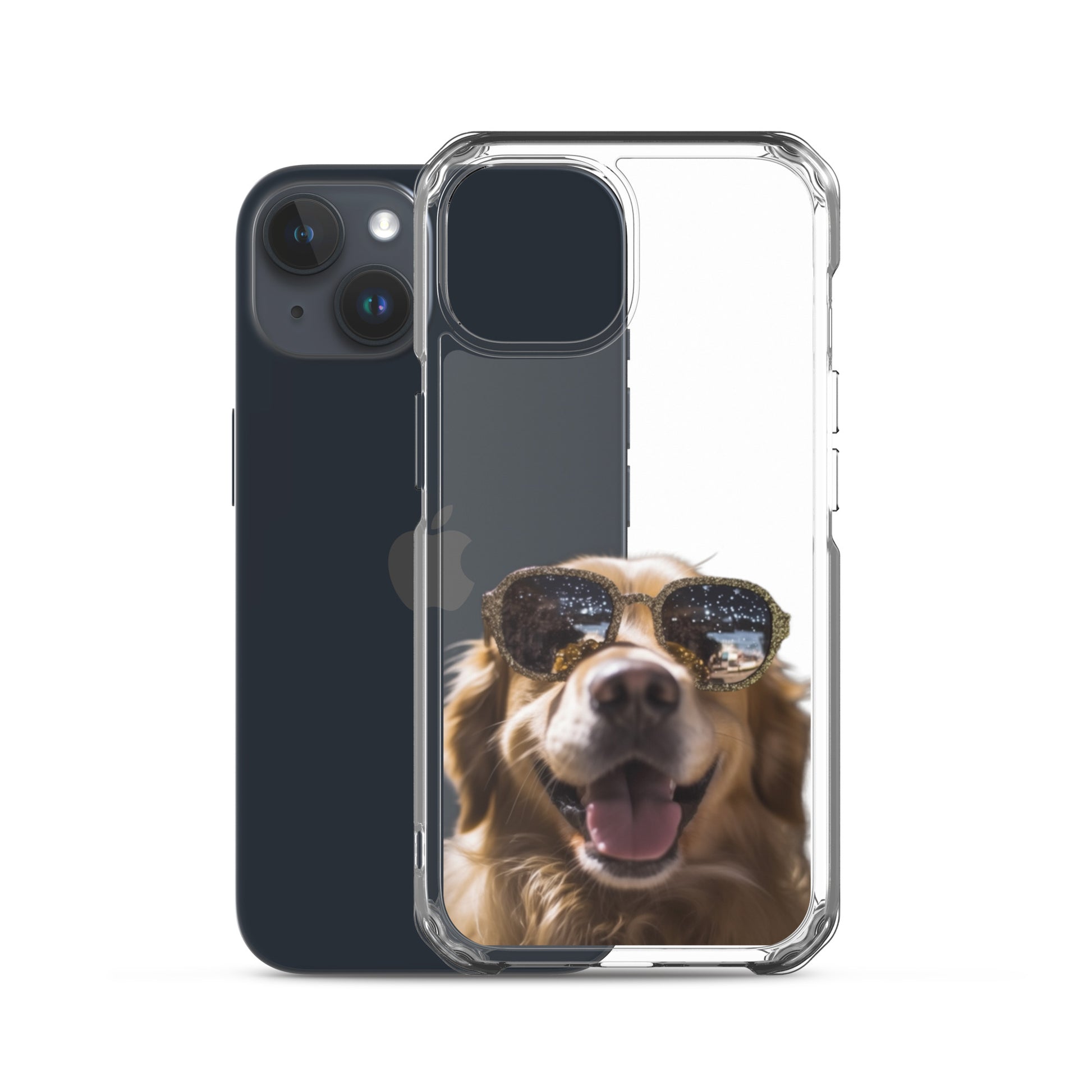 Glasses Dog C Clear Case for iPhone