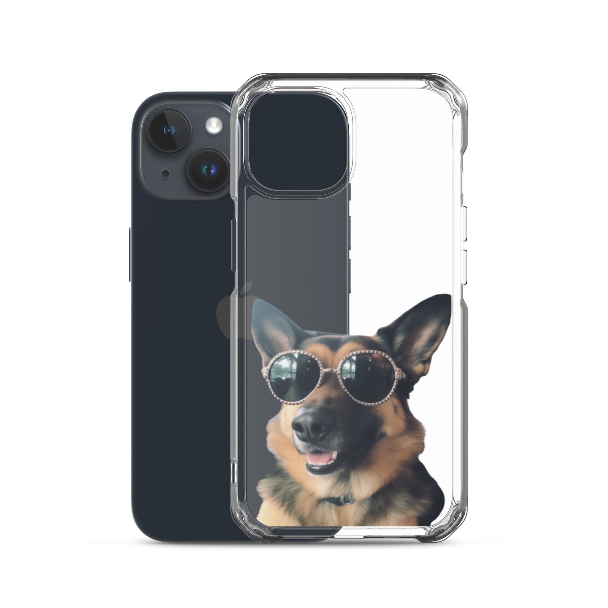 Glasses Dog D Clear Case for iPhone