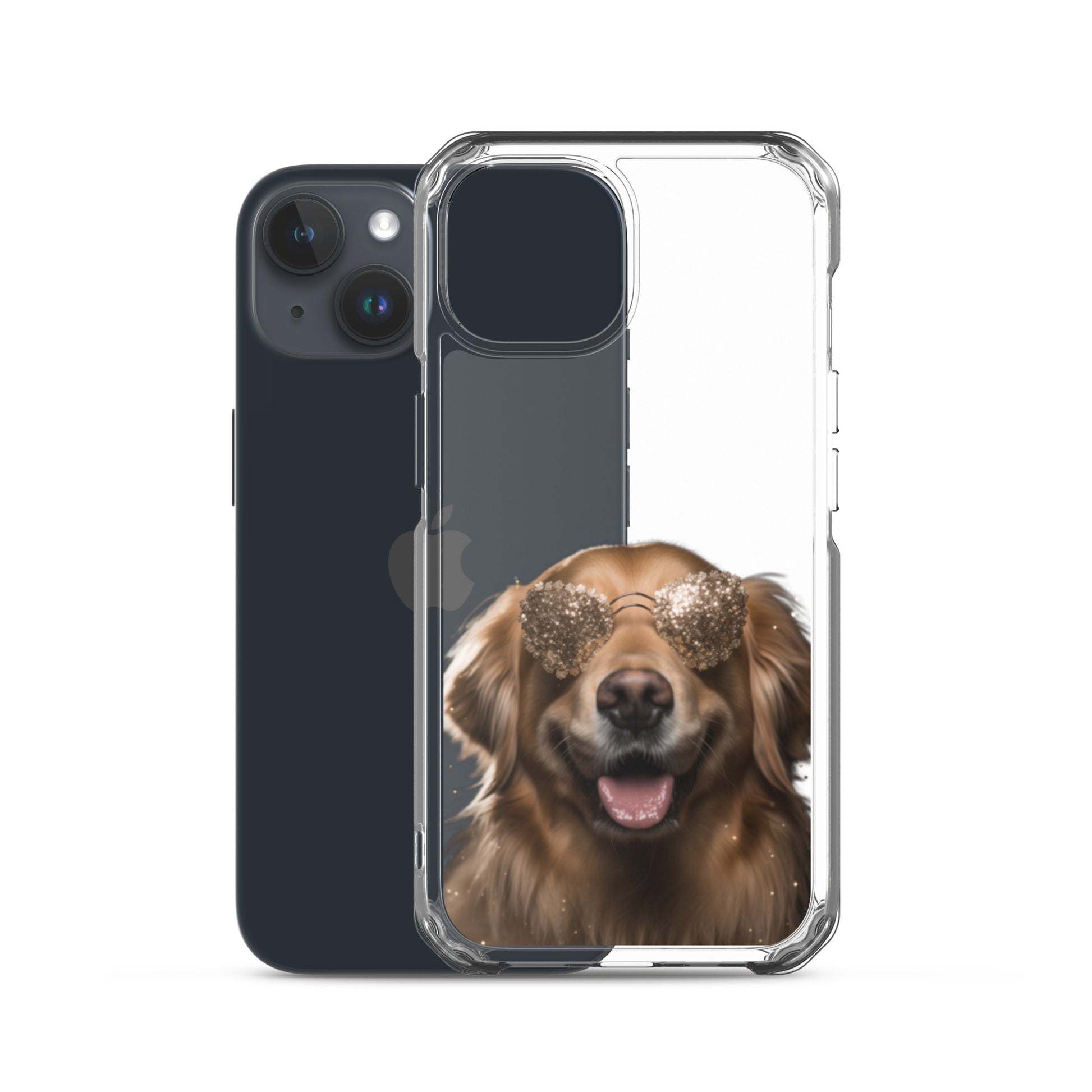 Glasses Dog G Clear Case for iPhone