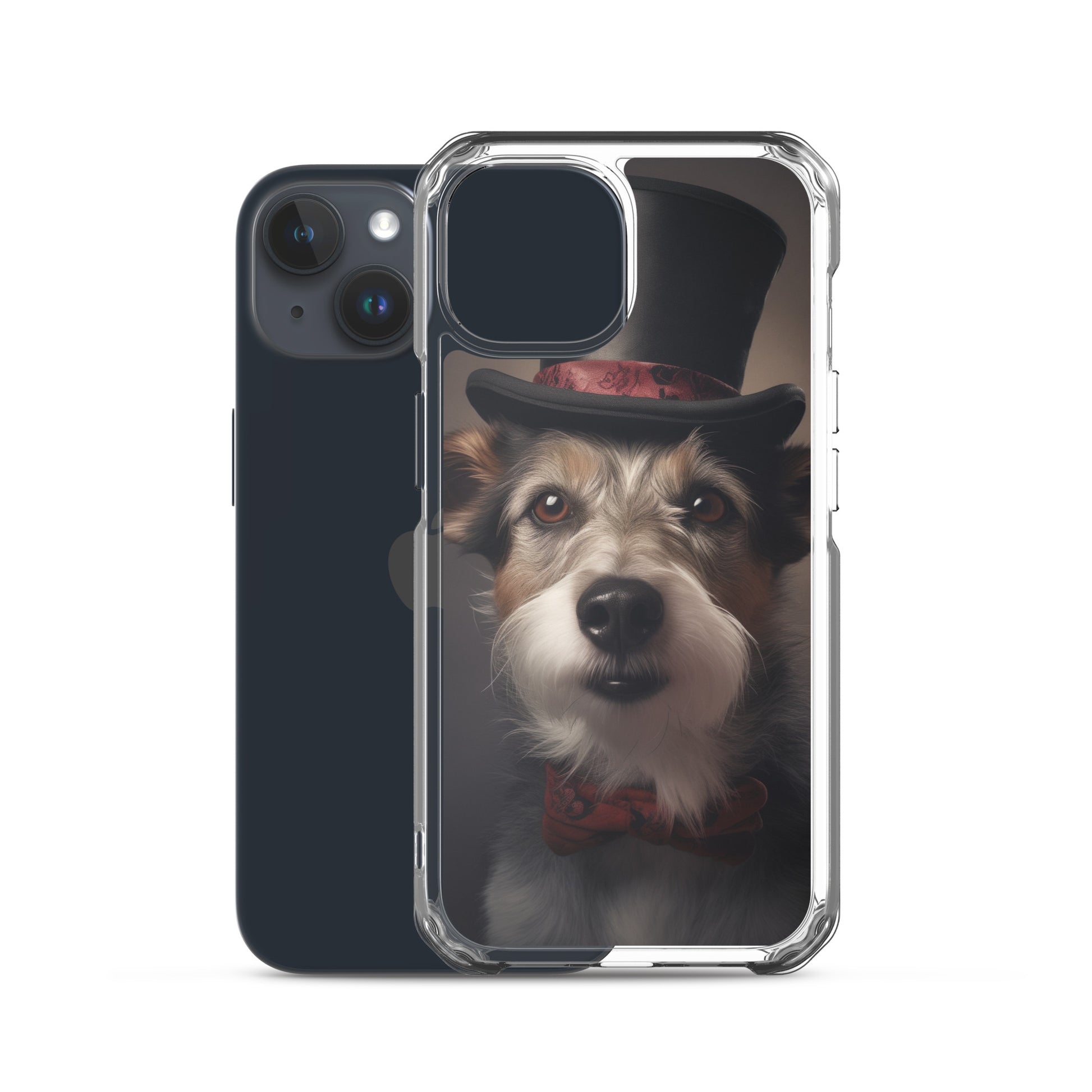 Top Hat Dog E Clear Case for iPhone
