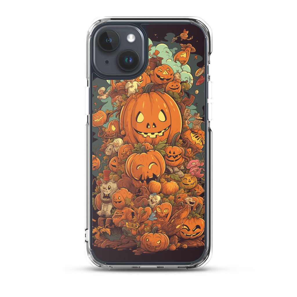 Halloween Pumpkin A Clear Case for iPhone