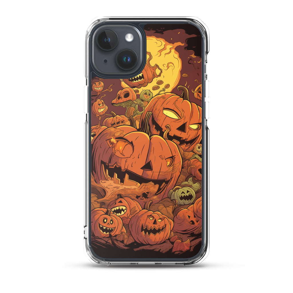 Halloween Pumpkin D Clear Case for iPhone