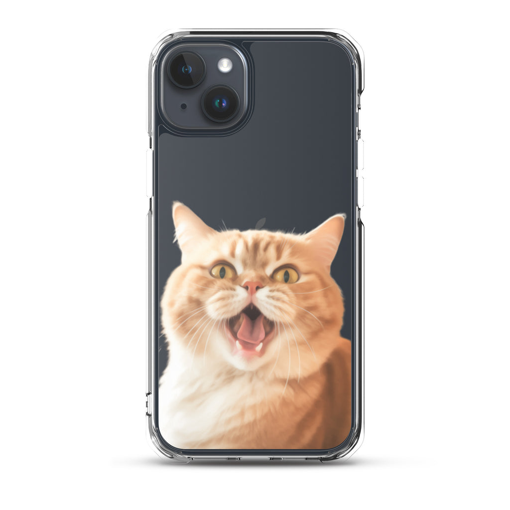 Cat K Clear Case for iPhone