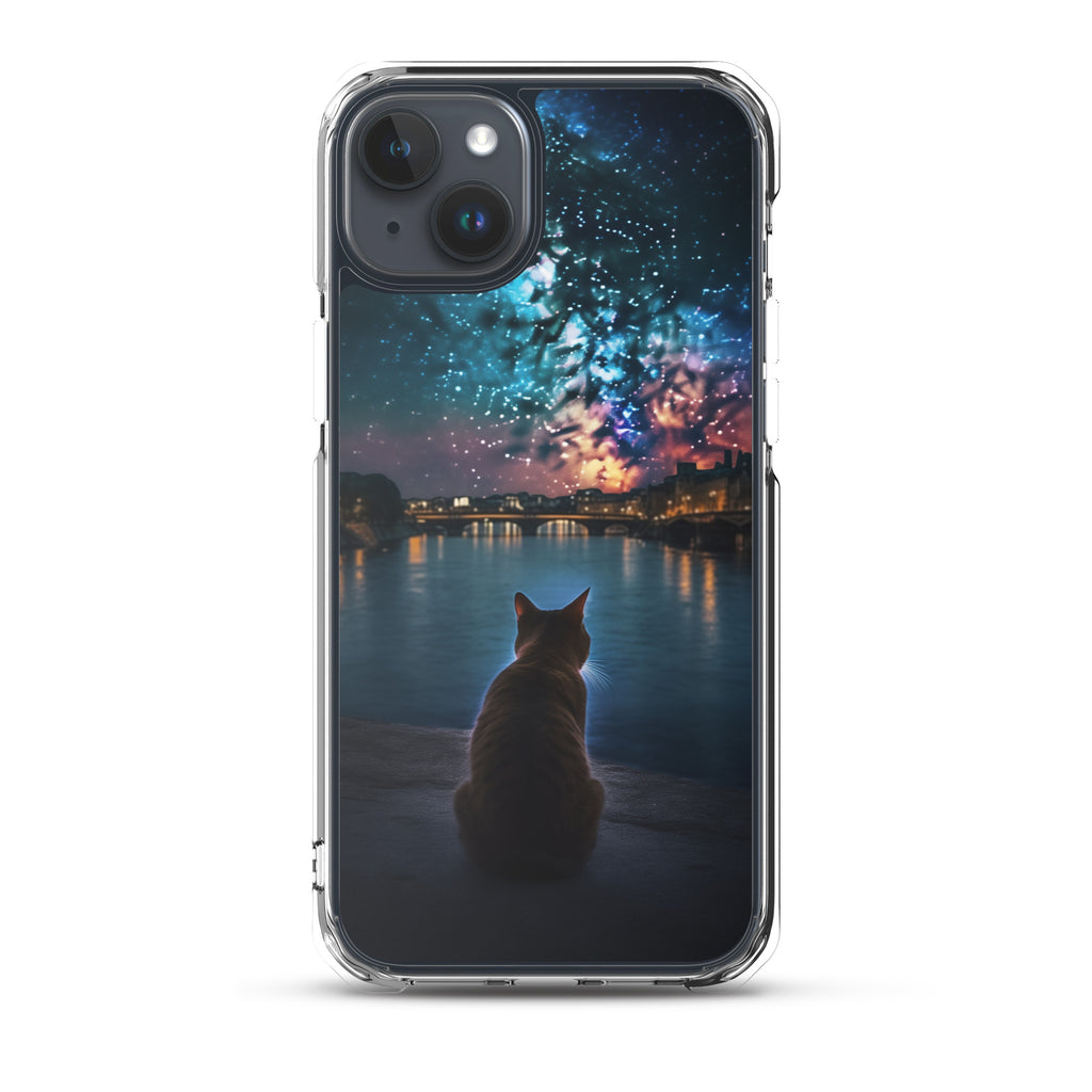 Starry Cat C Clear Case for iPhone