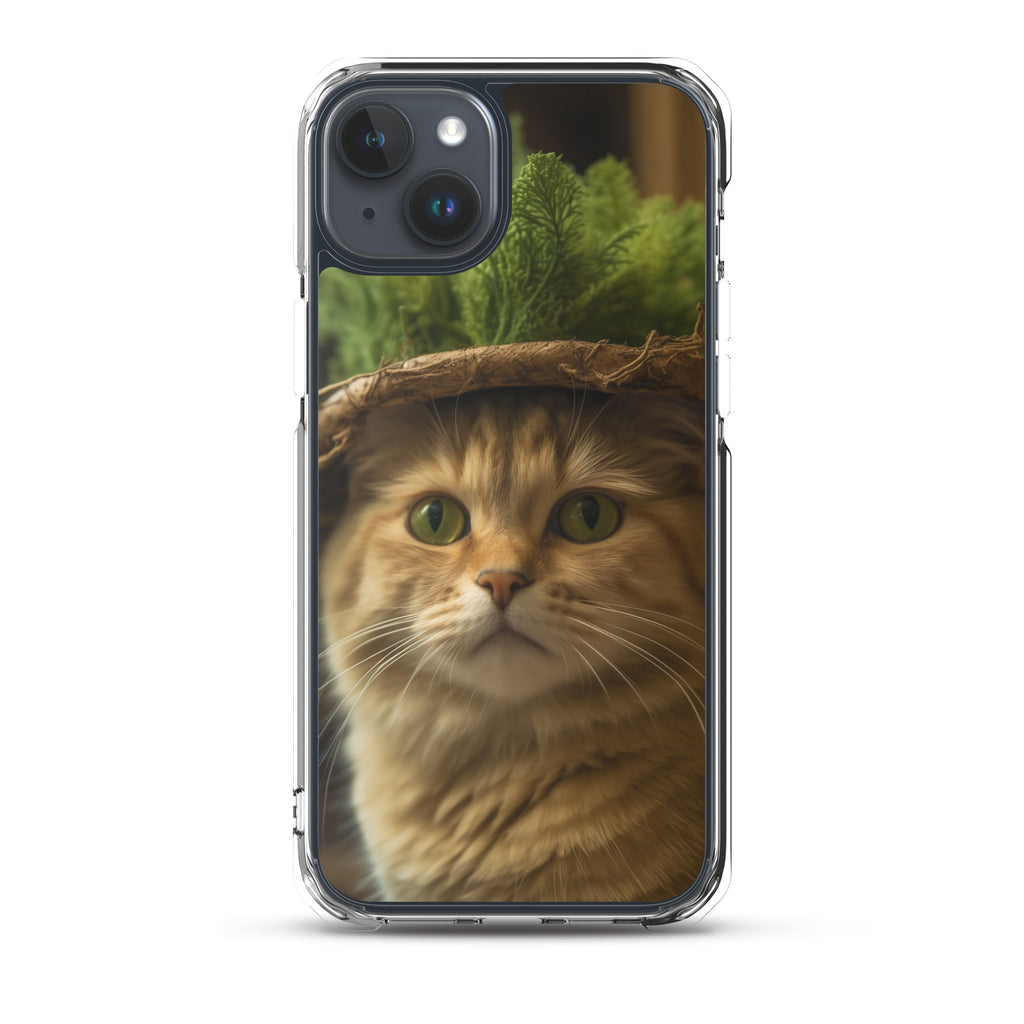 Cat Hat D Clear Case for iPhone