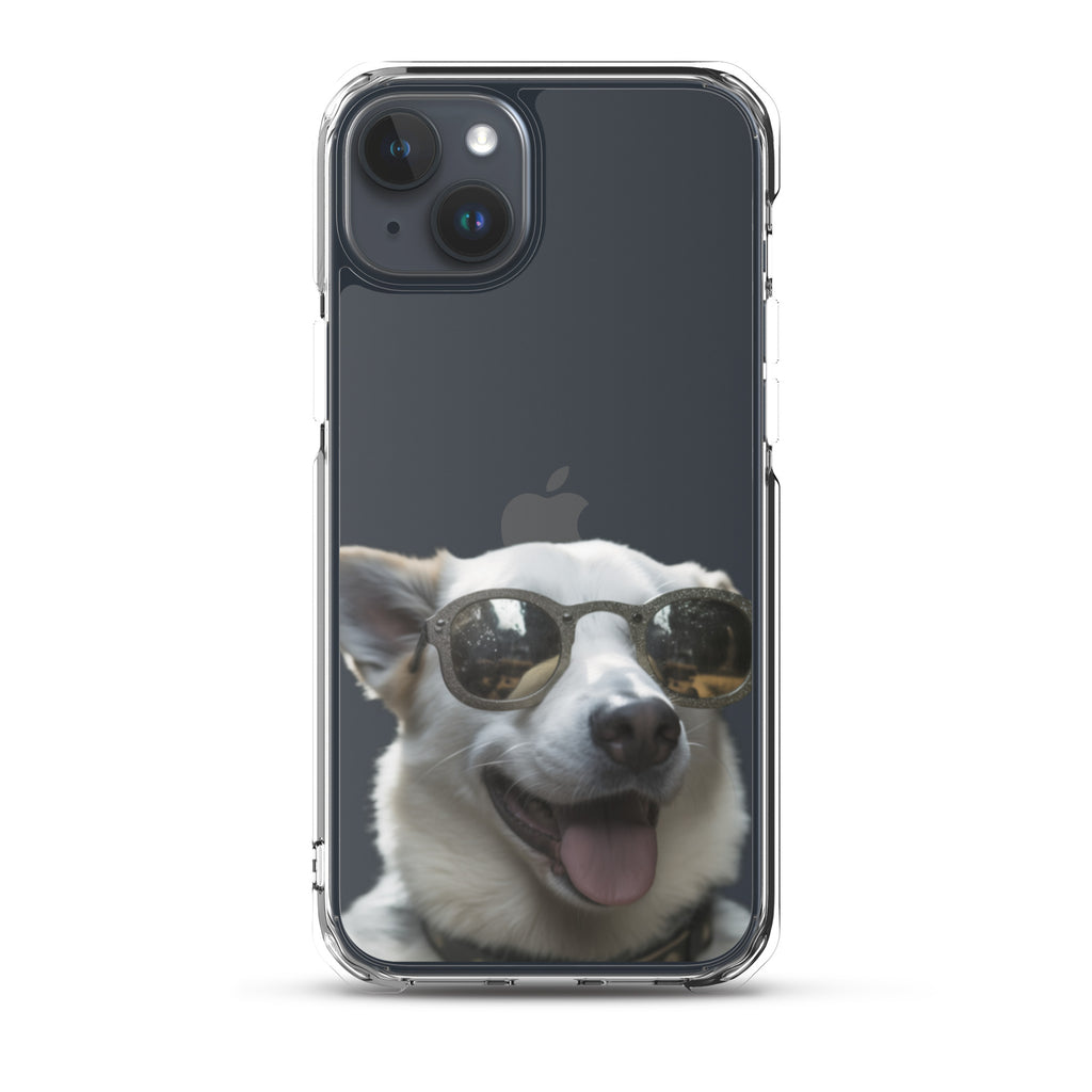 Glasses dog A clear case for iphone