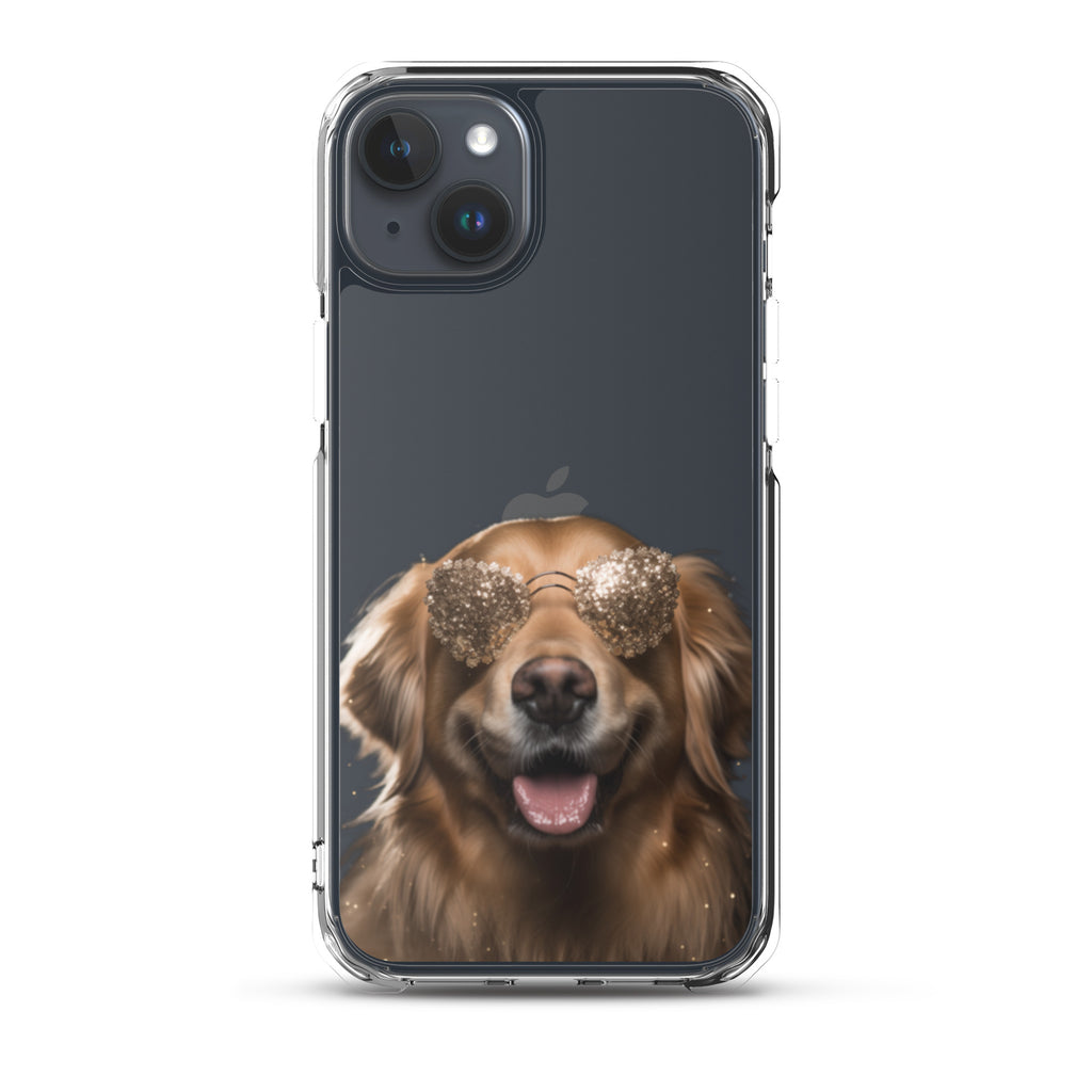 Glasses Dog G Clear Case for iPhone