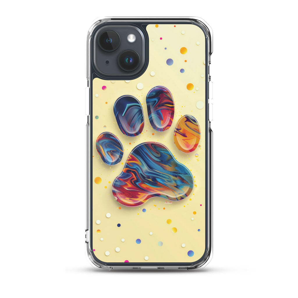 Artistic PawPrints  Aurora Clear Case for iPhone®