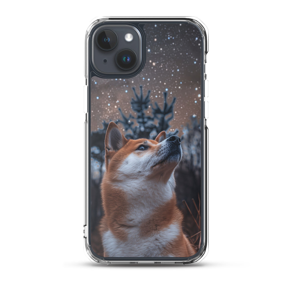 Shiba Inu Starry Night Clear Case for iPhone®