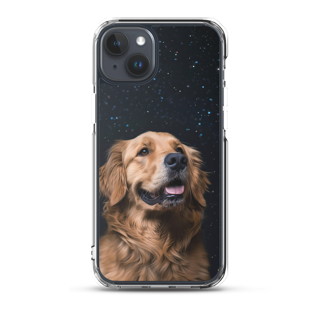 Golden Retriever Starry Night Clear Case for iPhone®