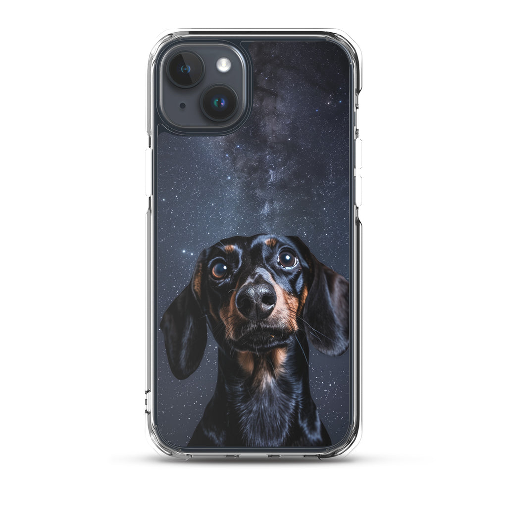 Dachshund Starry Night Clear Case for iPhone®