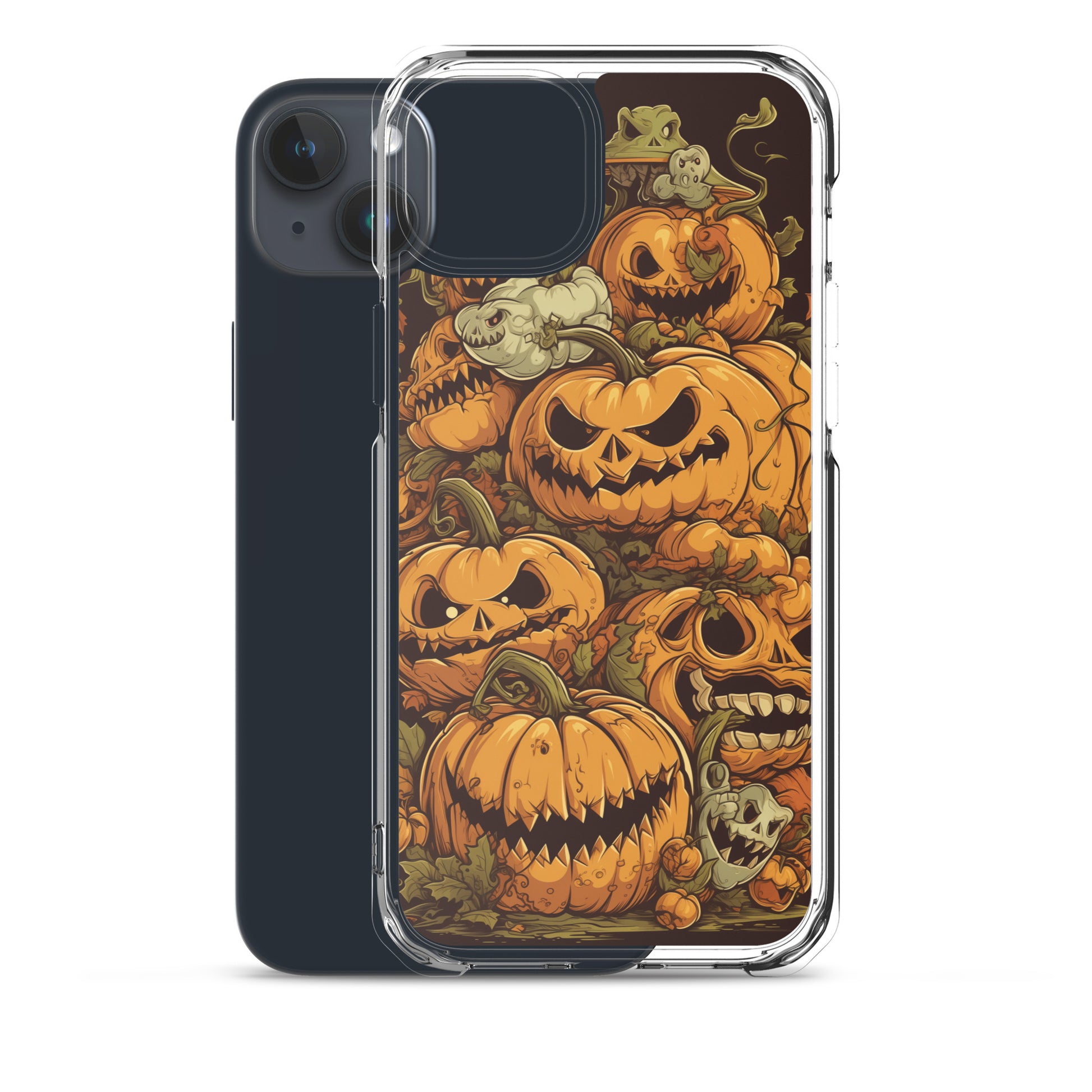 Halloween Pumpkin C Clear Case for iPhone