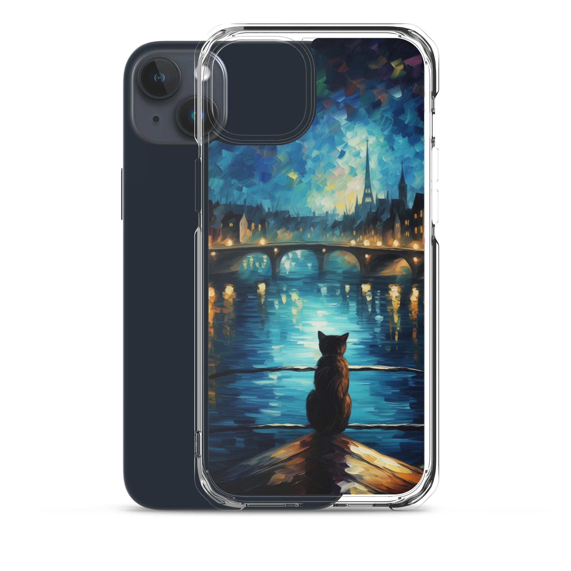 River Cat B Clear Case for iPhone