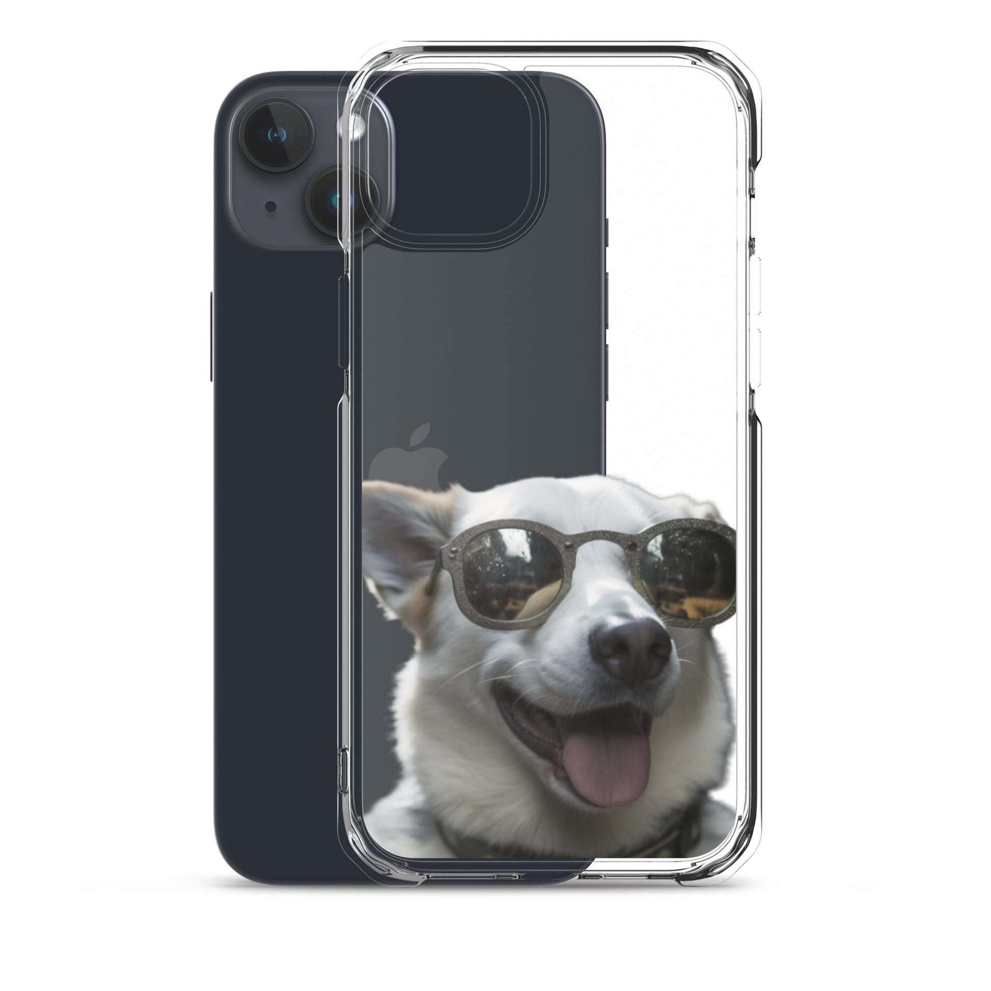 Glasses dog A clear case for iphone